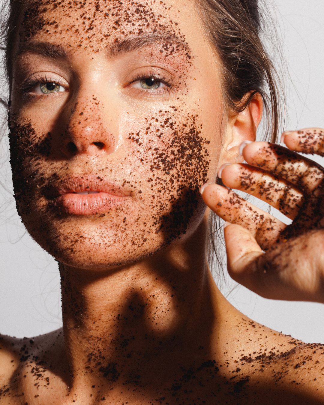 Coffee scrub gezicht
